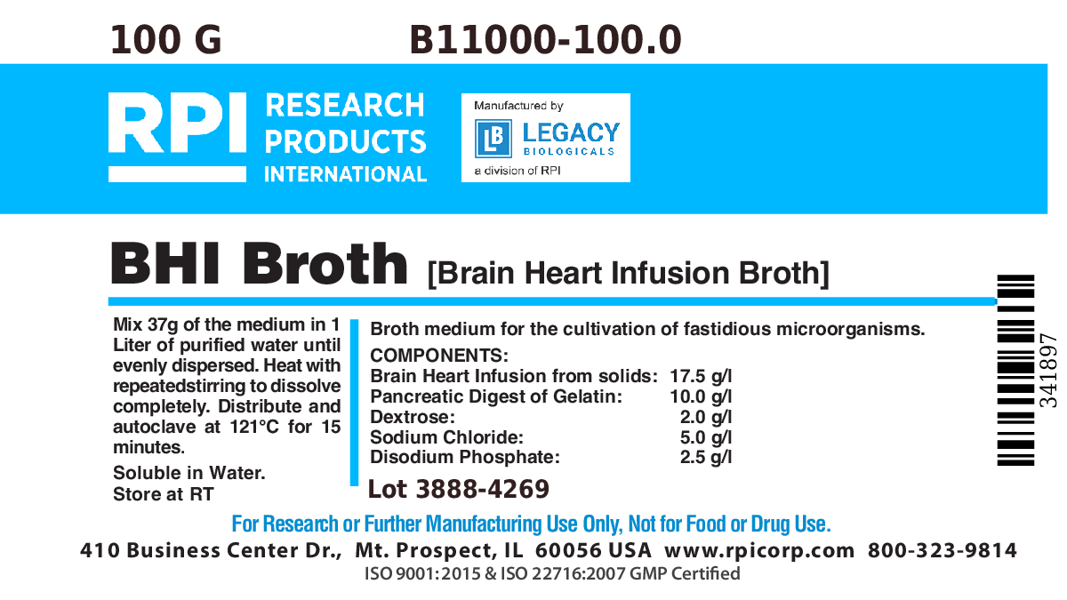 BHI Broth [Brain Heart Infusion Broth], 100 Grams