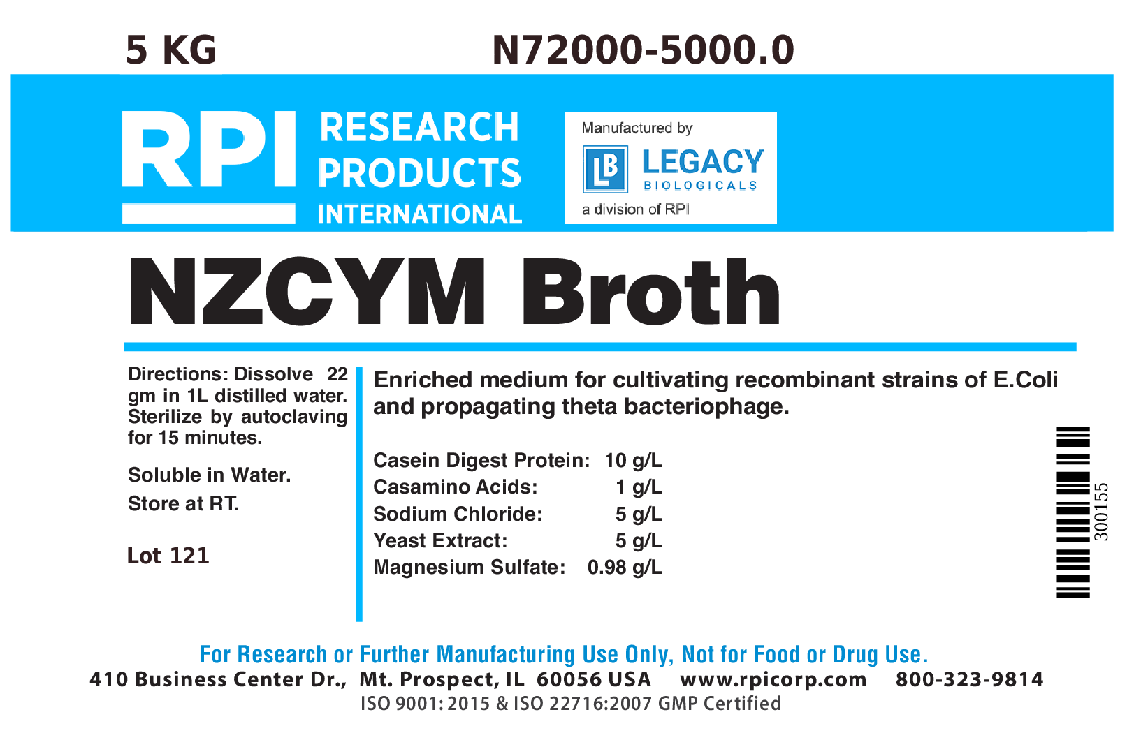 NZCYM Broth, 5 Kilograms